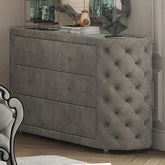 Perine Gray Velvet Dresser Model BD01065 By ACME Furniture